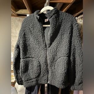 Wonder Nation Black Sherpa Jacket